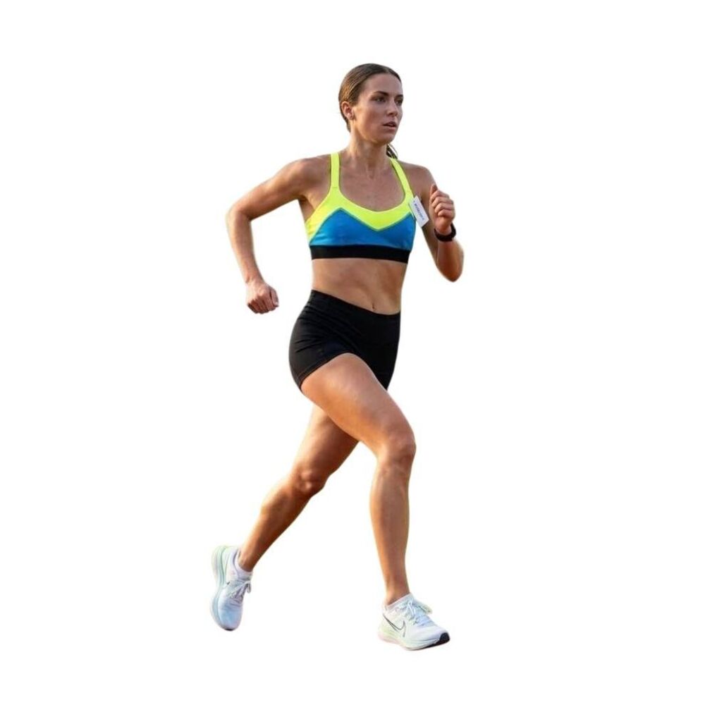 Swoob Fit Neon Colorblock Sports Bra - NWT Size L